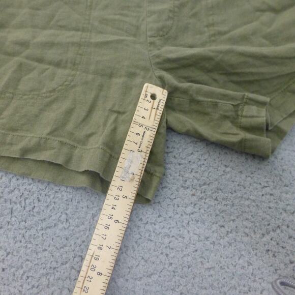 Banana Republic Shorts Womens Small Linen Blend Pull On Green Casual - Picture 6 of 7